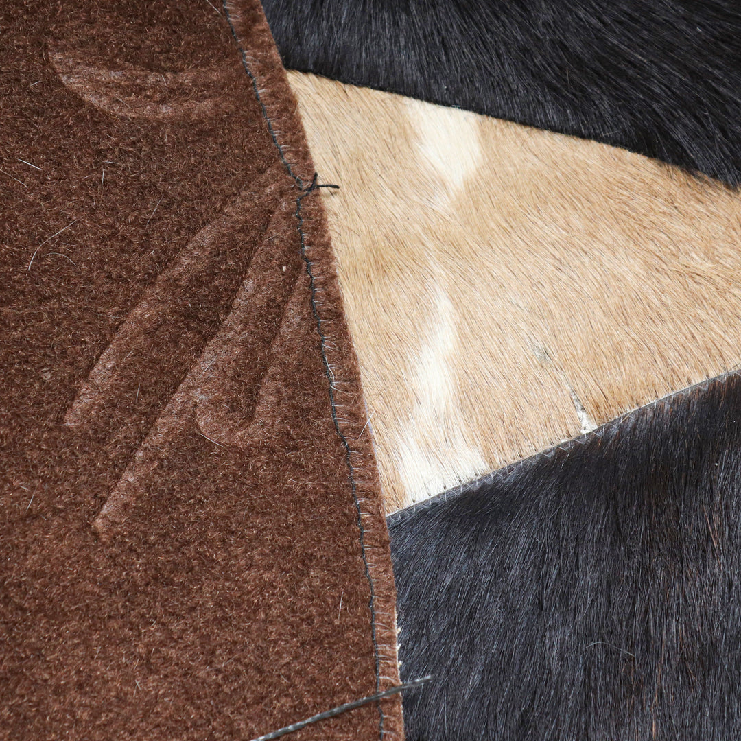 Patchwork Round Rug 2x2