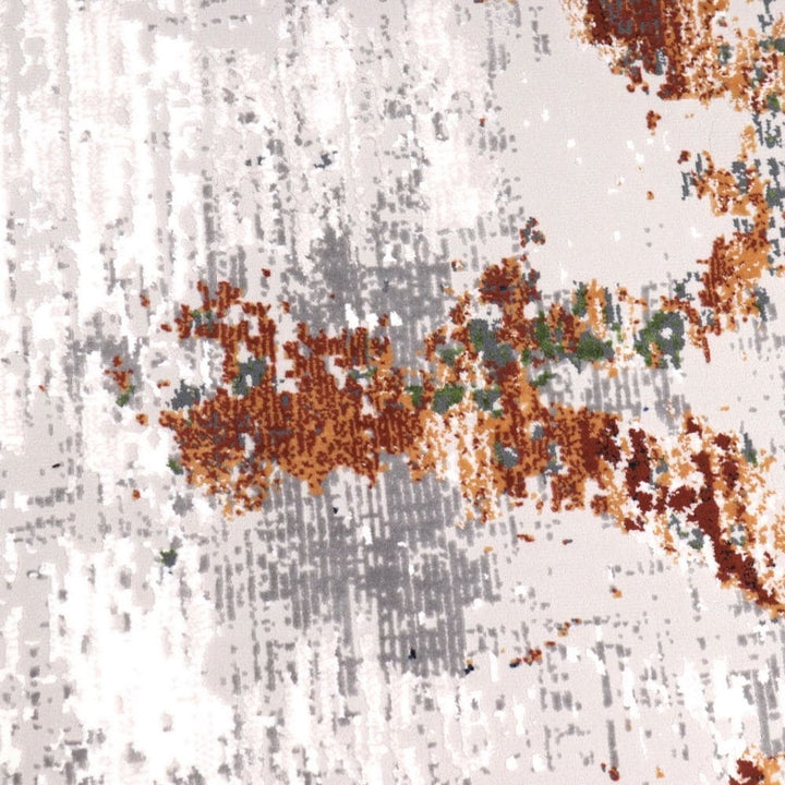 Off White Plain Turkish Rug 5x8 ft