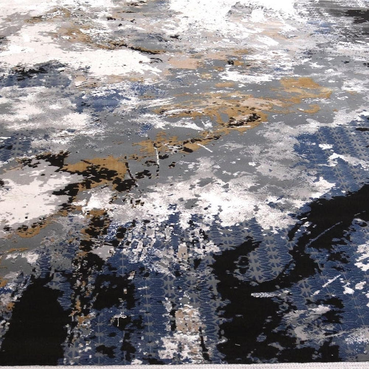 Blue Waves Turkish Rug 7x10 ft