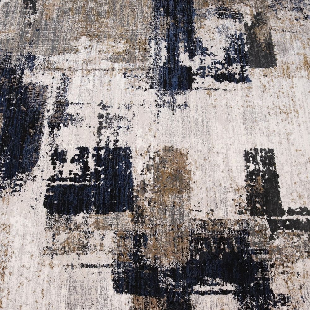 Off White Splash Turkish Rug 3x5