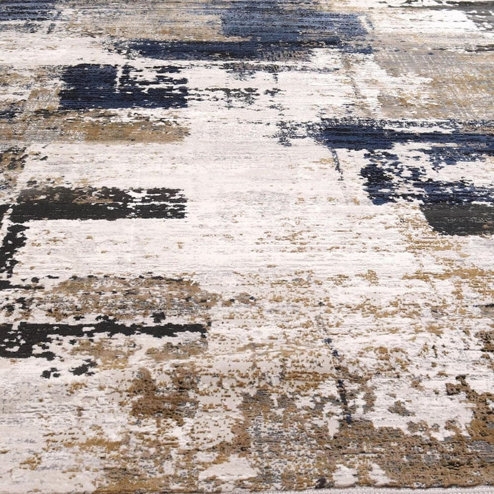 Off White Splash Turkish Rug 3x5