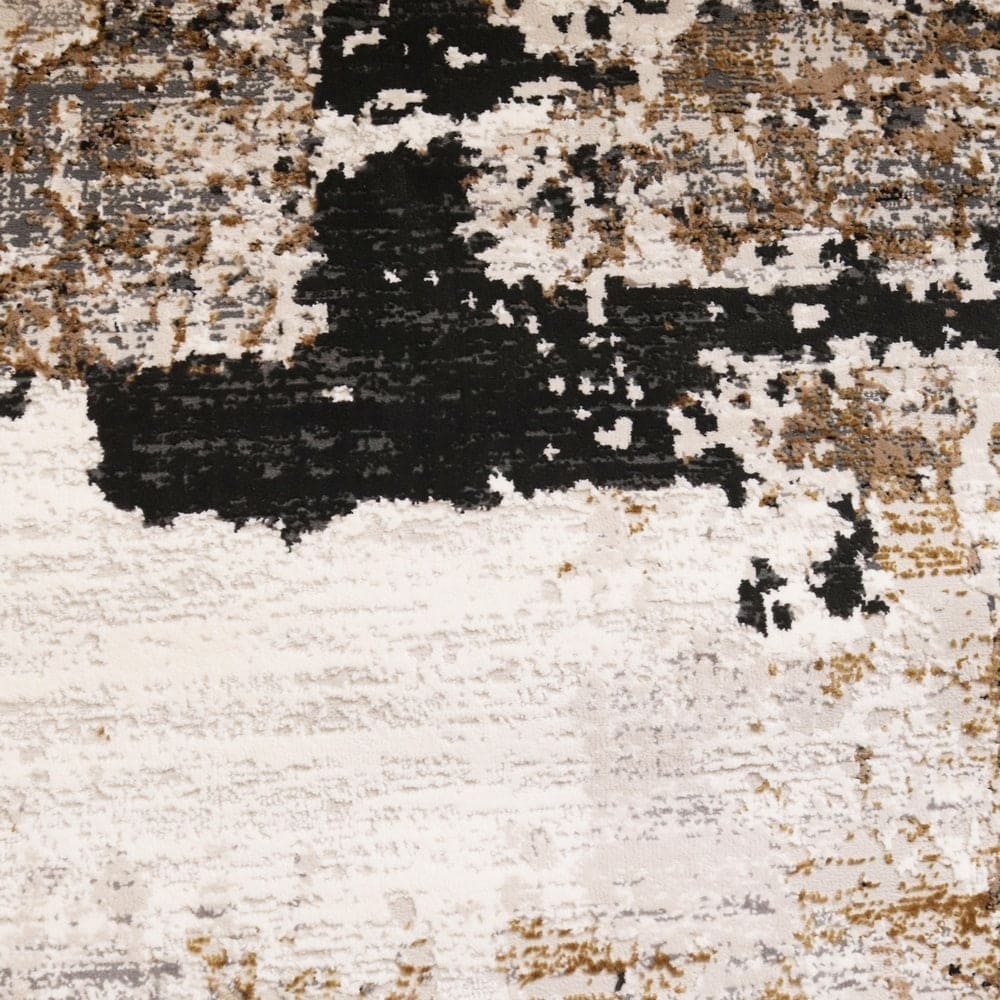 Off White Splash Turkish Rug 3x5