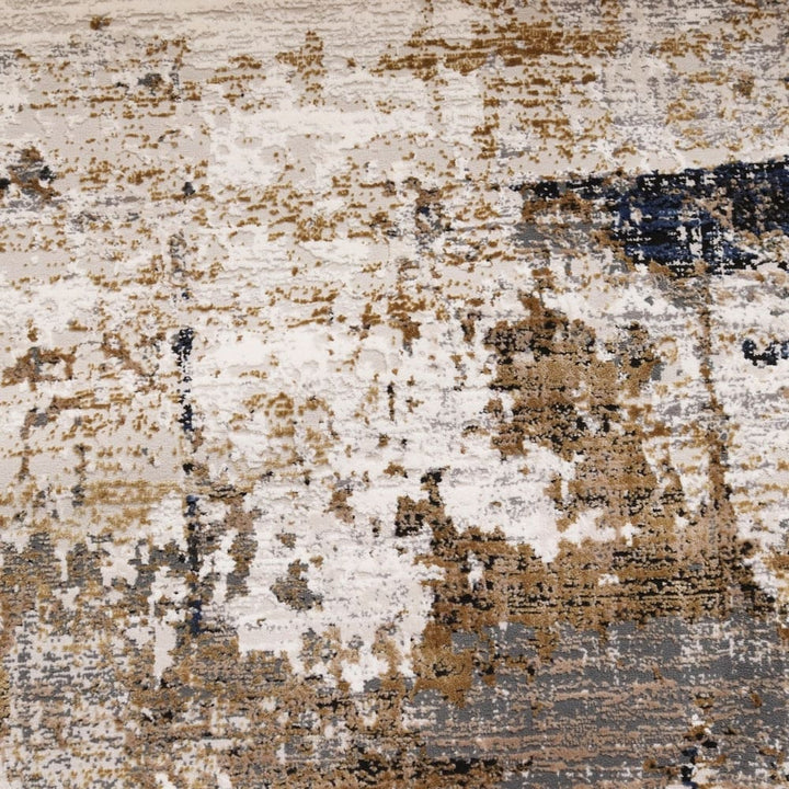 Off White Splash Turkish Rug 3x5