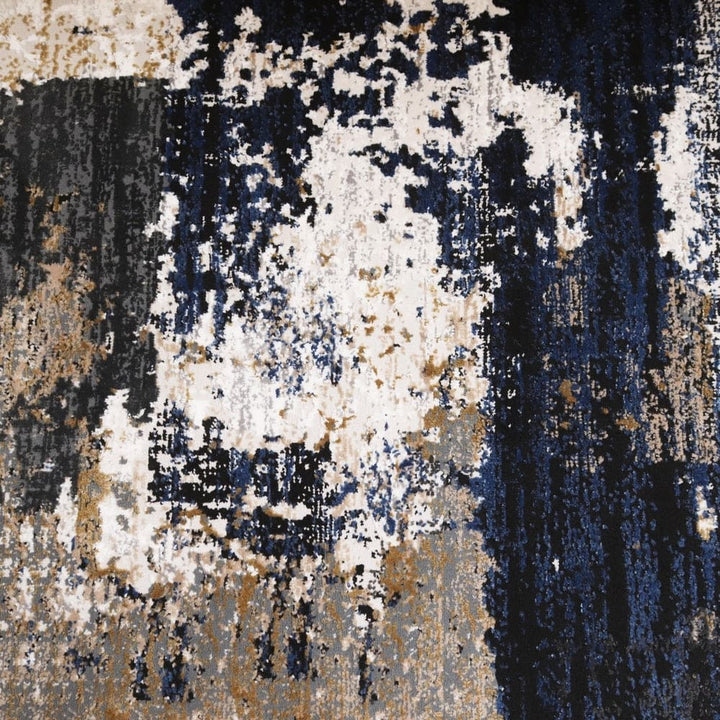 Off White Splash Turkish Rug 3x5