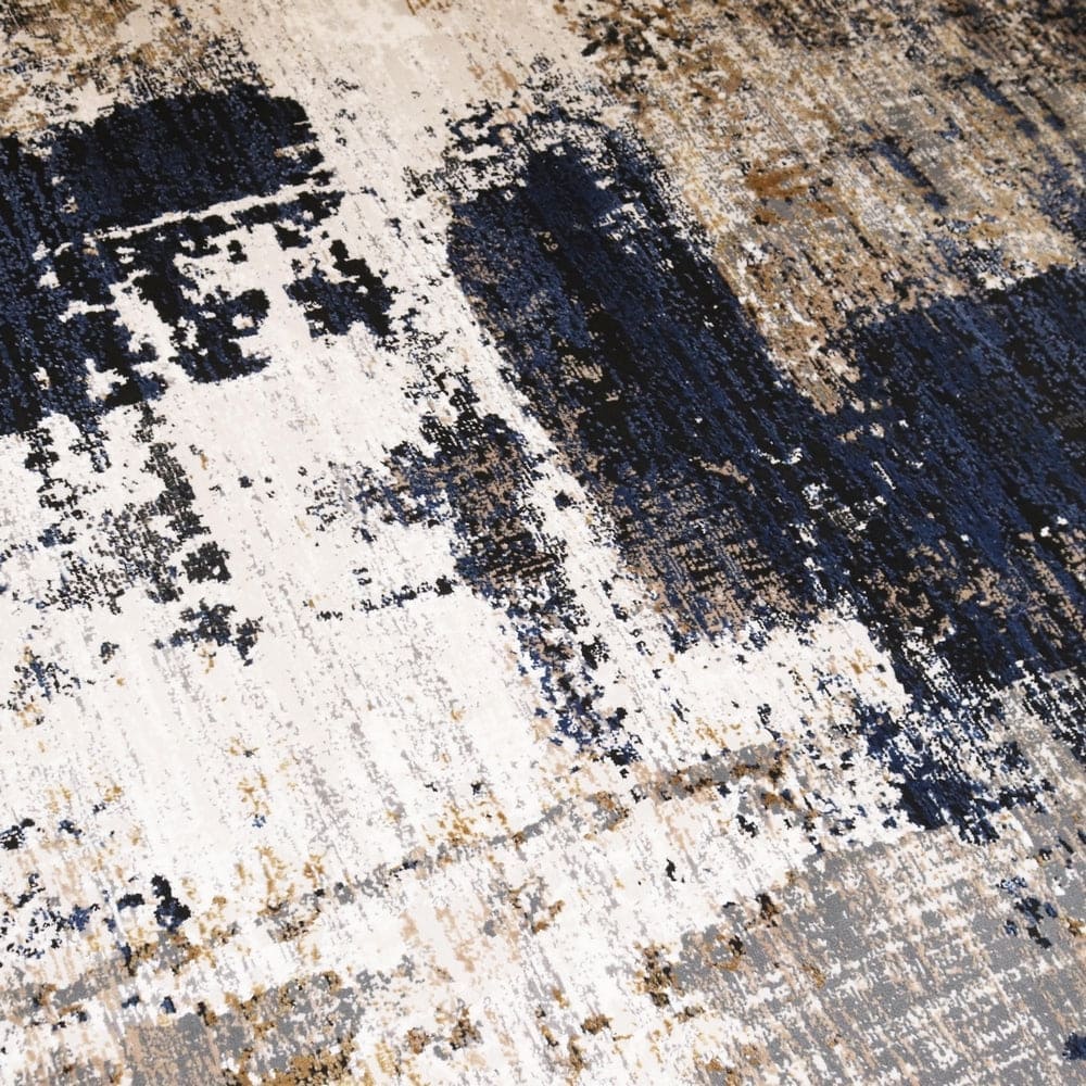 Off White Splash Turkish Rug 3x5