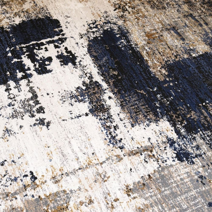 Off White Splash Turkish Rug 3x5