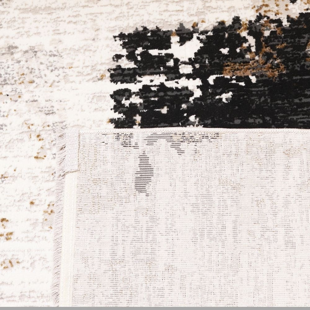 Off White Splash Turkish Rug 3x5