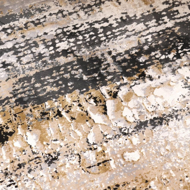 Beige Splash Turkish Rug 7x10 ft