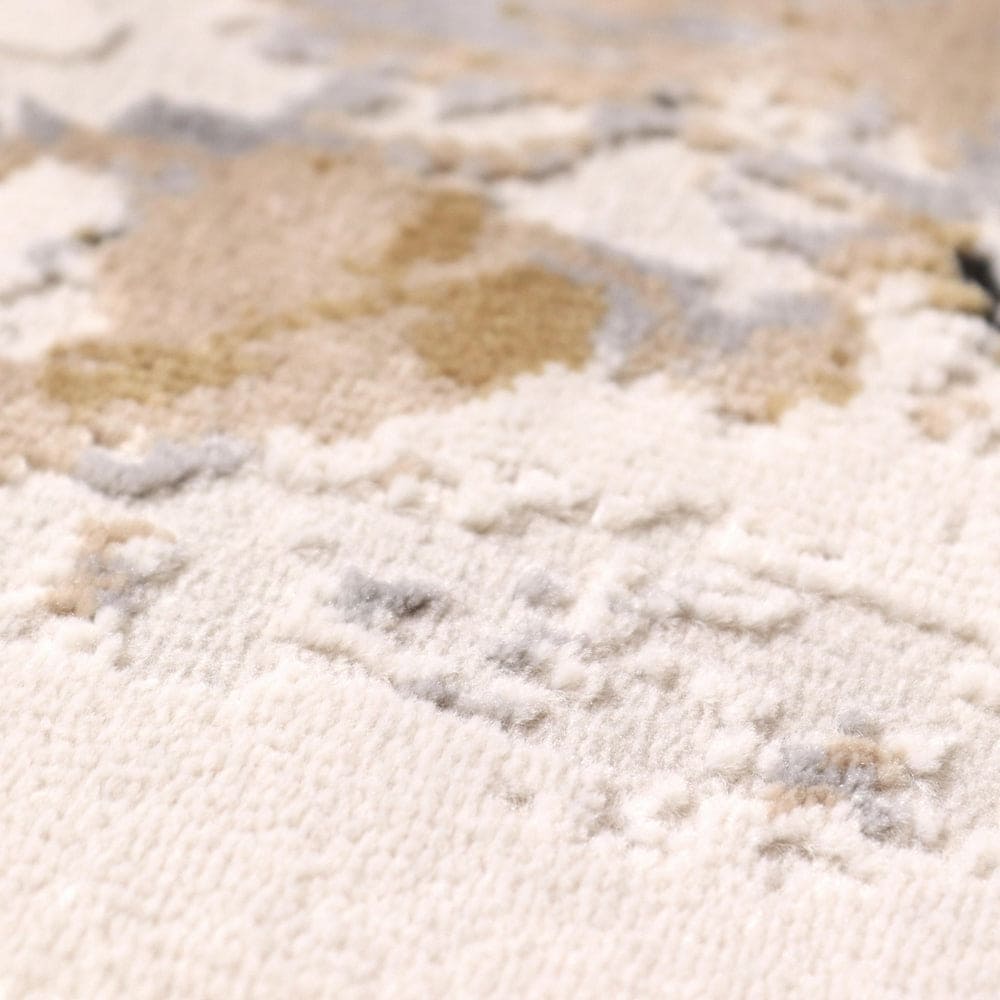 Beige Splash Turkish Rug 7x10 ft