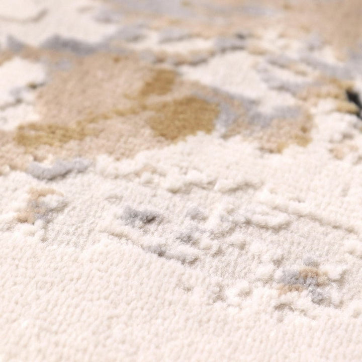 Beige Splash Turkish Rug 7x10 ft