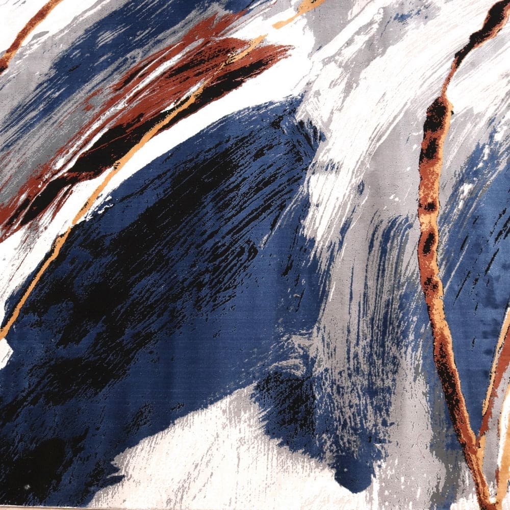 Blue Waves Turkish Rug 7x10 ft