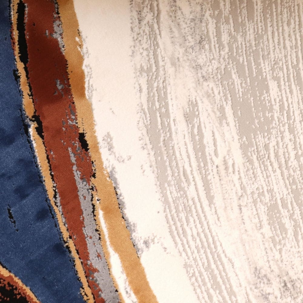 Blue Waves Turkish Rug 7x10 ft