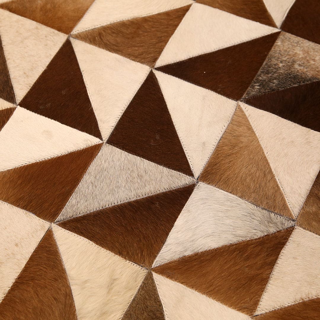 Patchwork Round Rug 3x3 ft