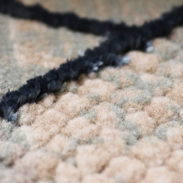 Off White Geometric Turkish Rug 5x8 FT