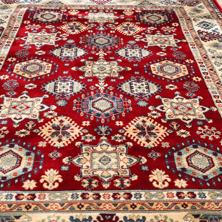Rust Traditional Turkish Kazak 4x6 ft