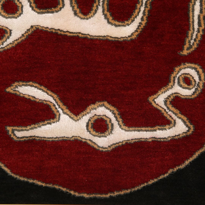 Hand-knotted Framed Mohr E Nabuat 2x2 FT