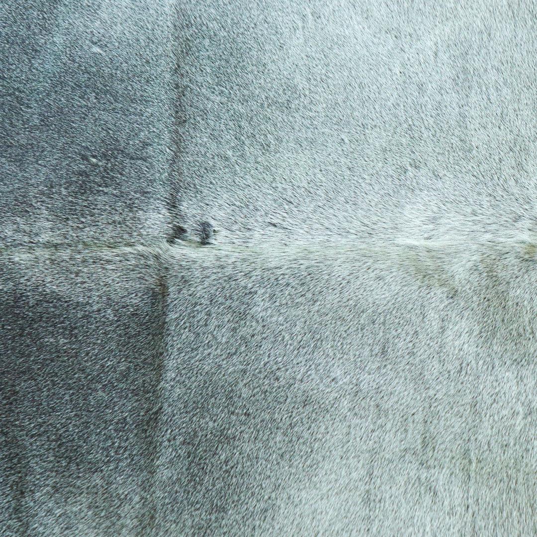 Grey plain Cow Hide 5.5X6 FT