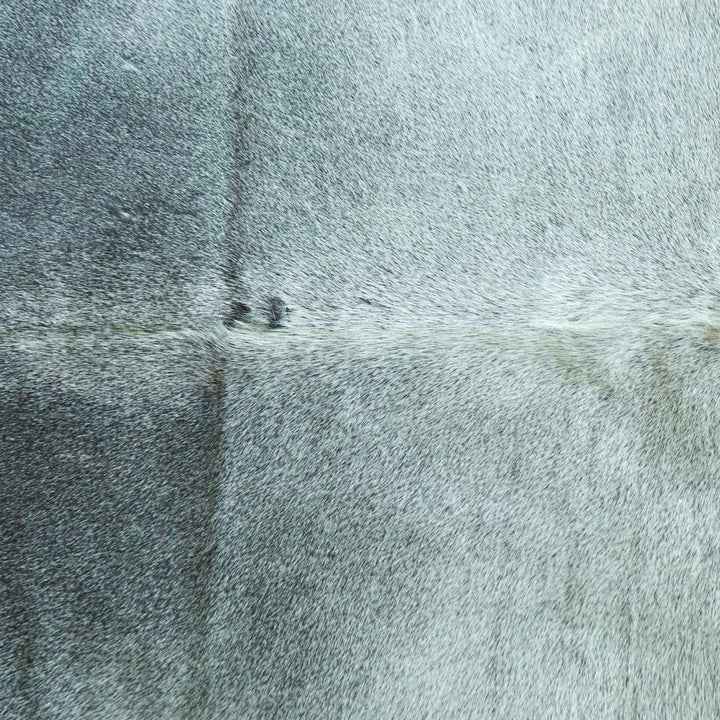 Grey plain Cow Hide 5.5X6 FT