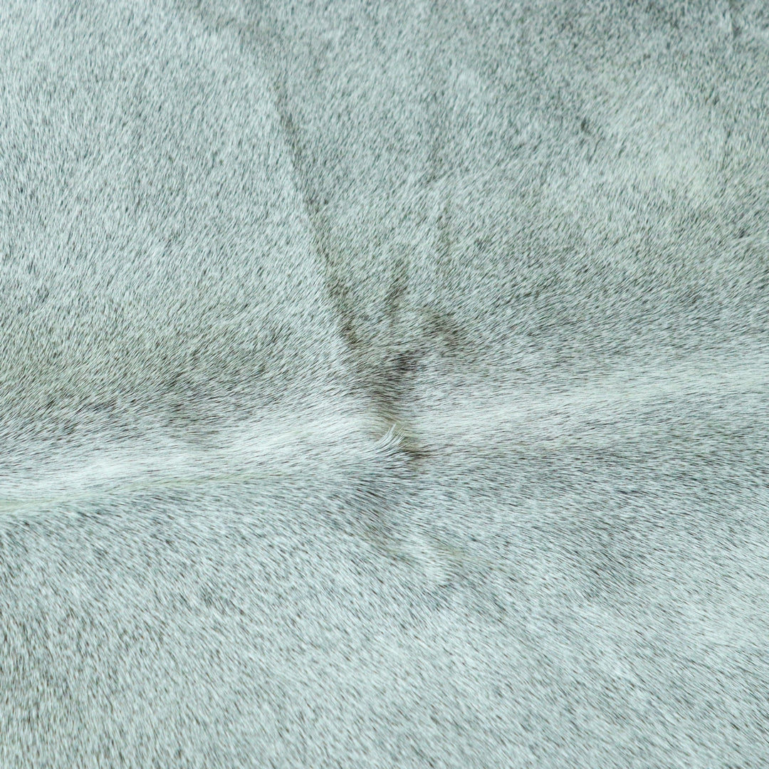 Grey plain Cow Hide 5.5X6 FT