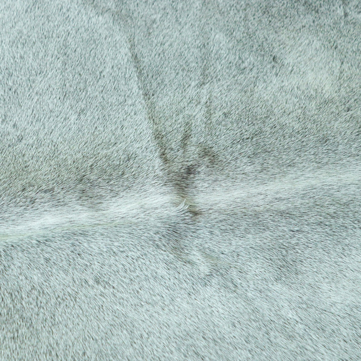 Grey plain Cow Hide 5.5X6 FT
