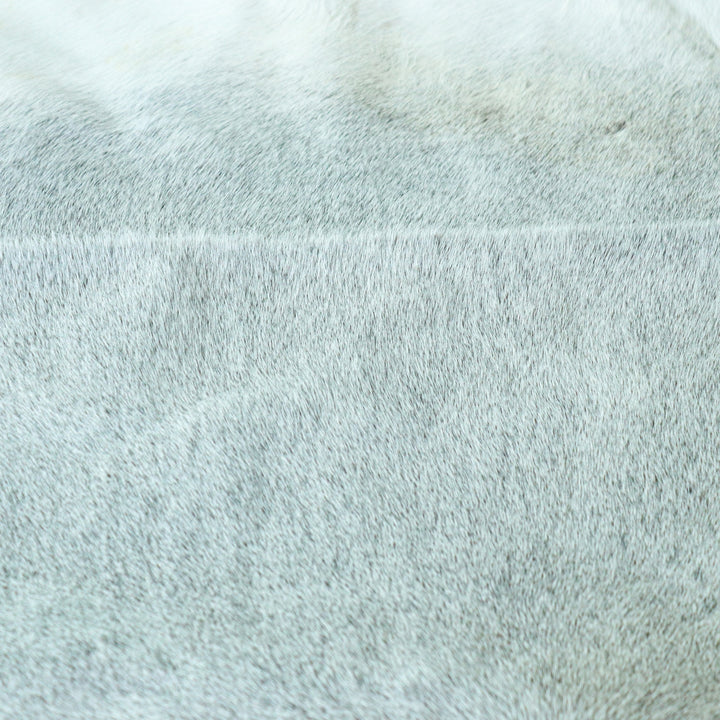 Grey plain Cow Hide 5.5X6 FT