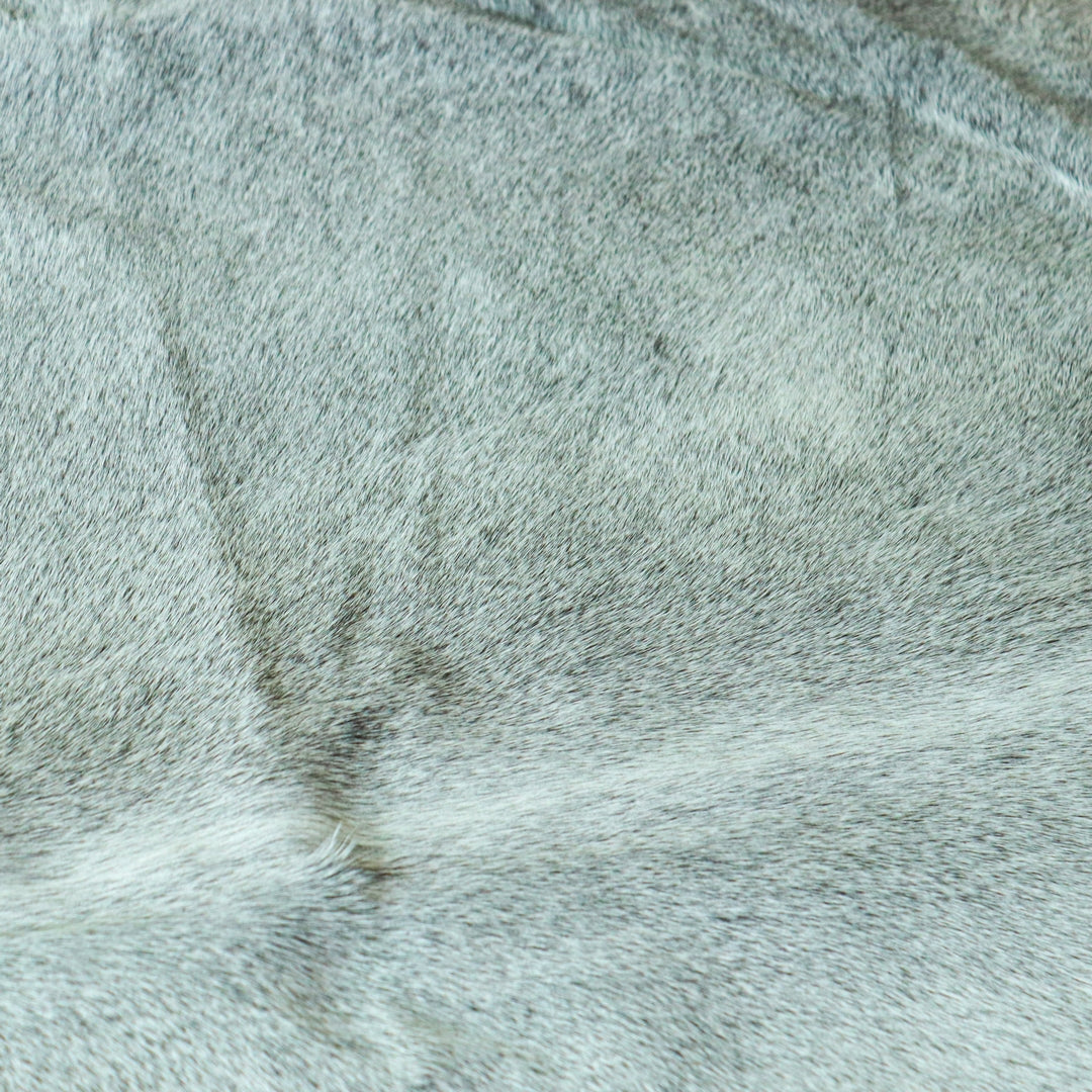 Grey plain Cow Hide 5.5X6 FT