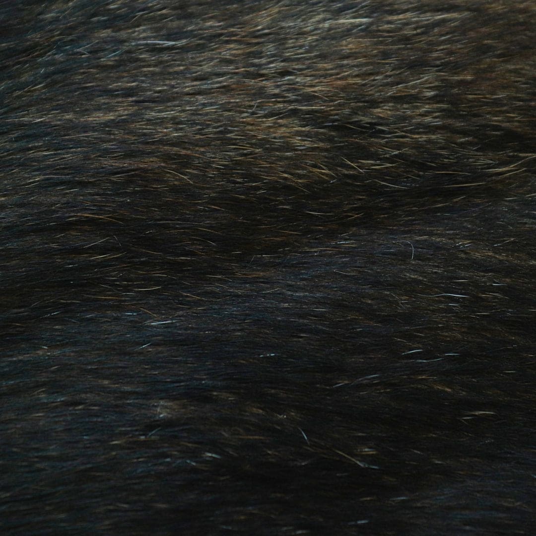 Mid Night Black Cow Hide 5X5 FT