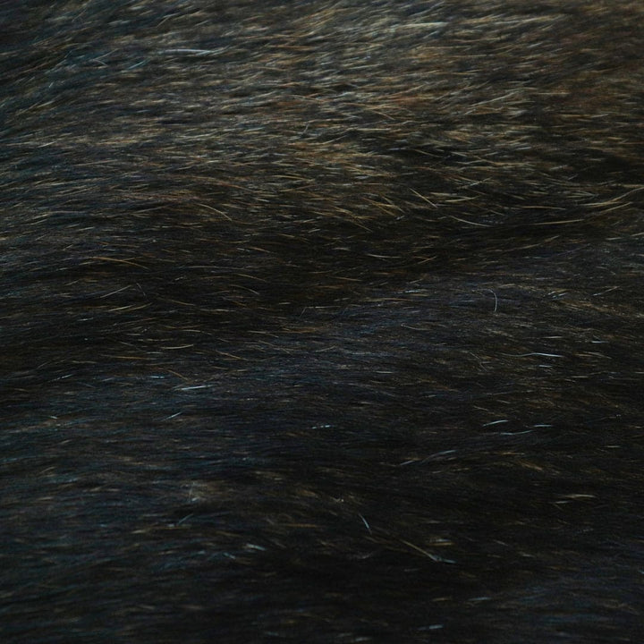 Mid Night Black Cow Hide 5X5 FT