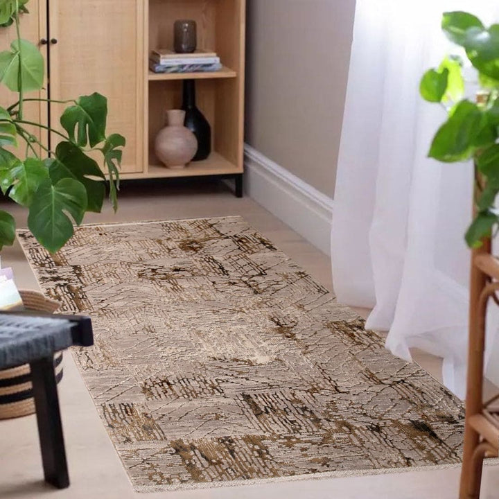 Grey Plain Turkish Rug 2.5x5 Ft