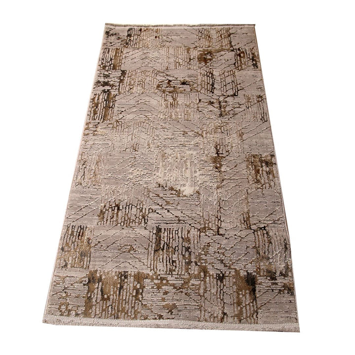 Grey Plain Turkish Rug 2.5x5 Ft