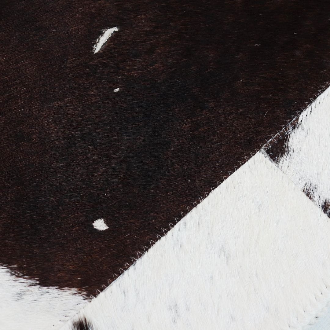 Cow Skin Patchwork Rug 4x6 ft