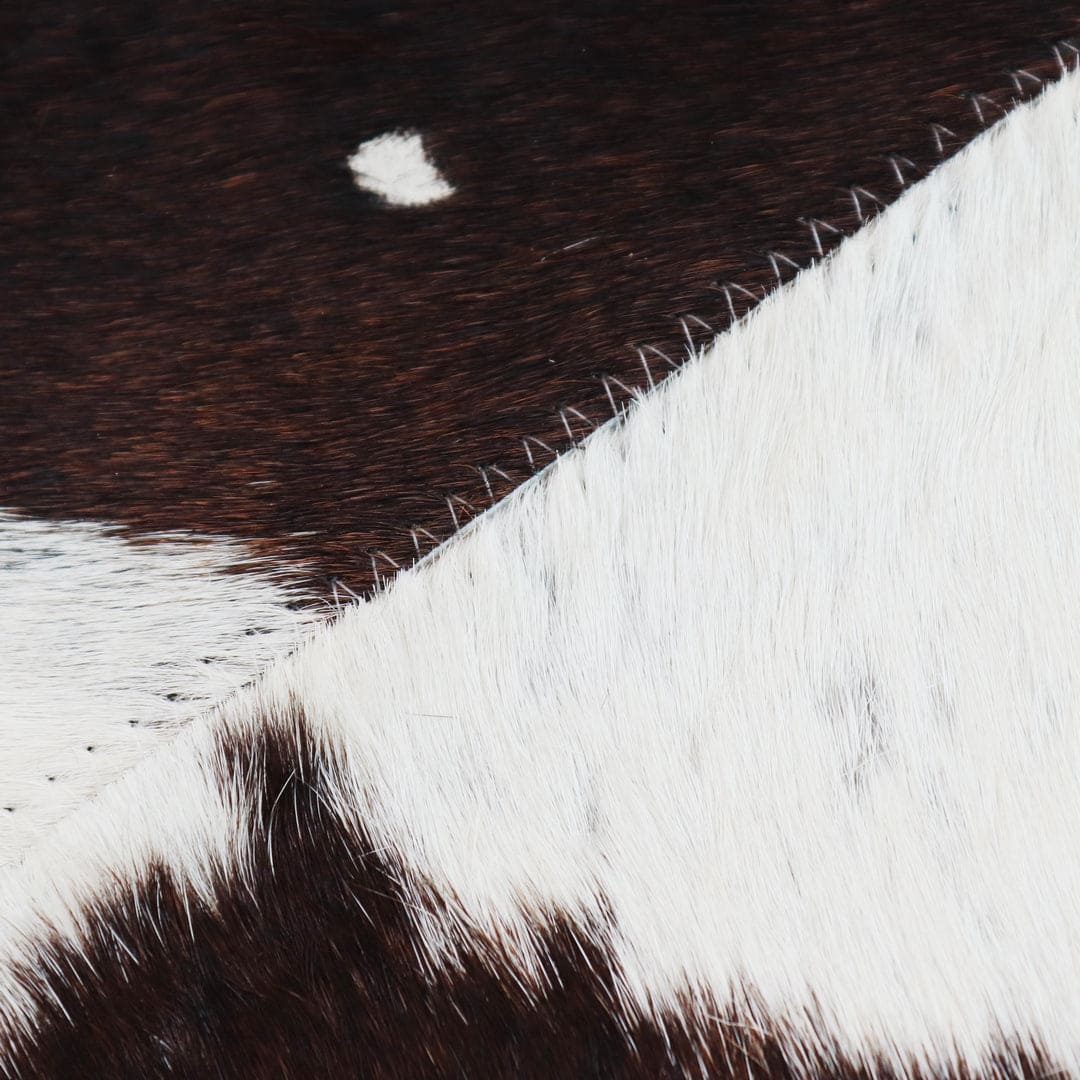 Cow Skin Patchwork Rug 4x6 ft