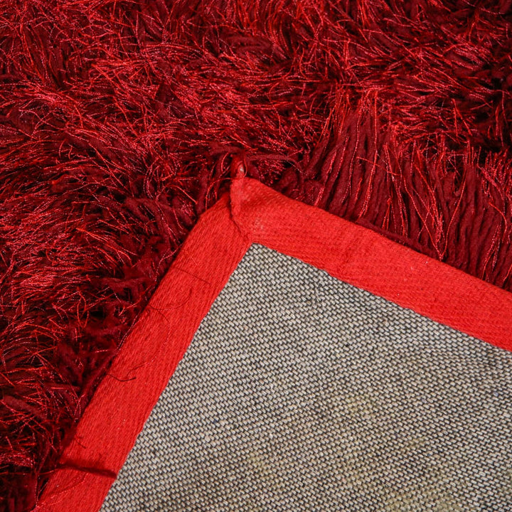 Maroon Shaggy Rug