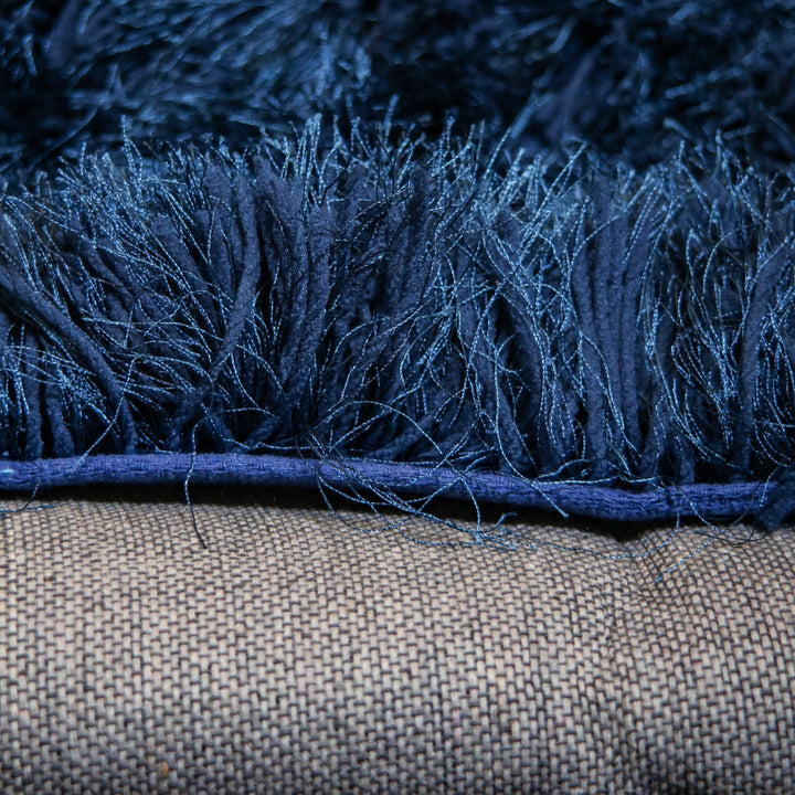 Navy Blue Shaggy Rug