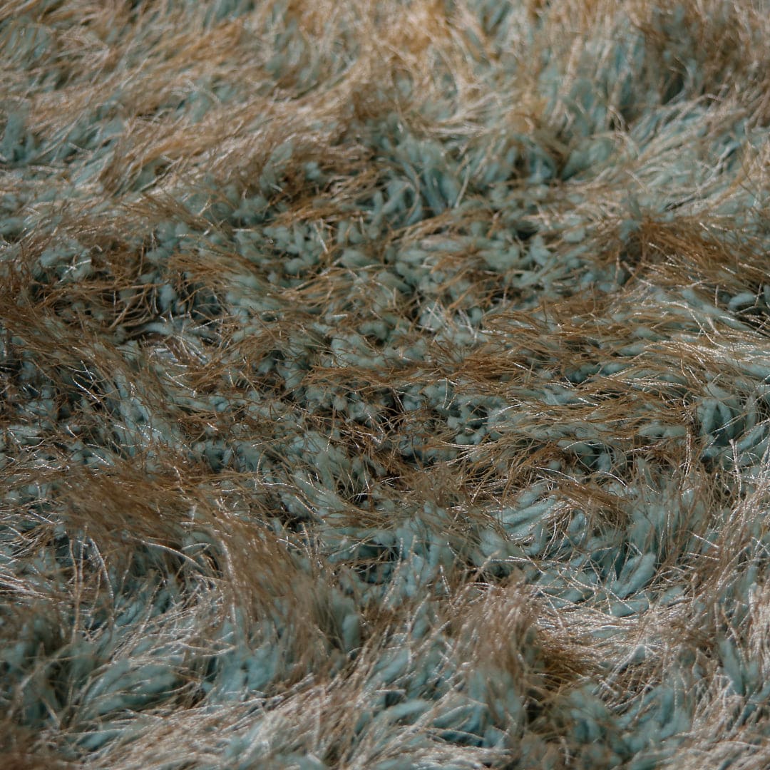 Firozi Gold Shaggy Rug 4x6 ft