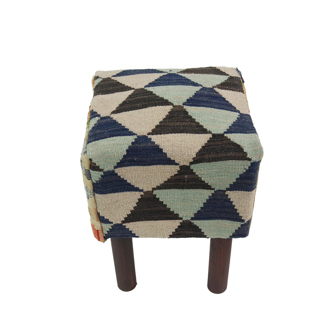 Handmade Afghani Ottoman Stool Small