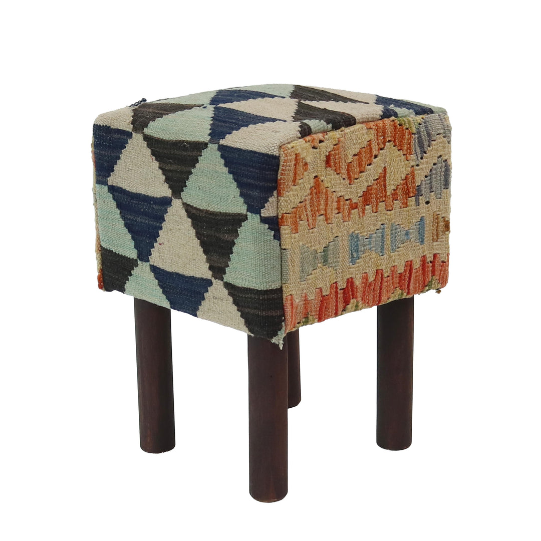 Handmade Afghani Ottoman Stool Small