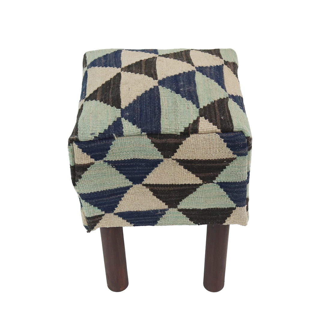 Handmade Afghani Ottoman Stool Small