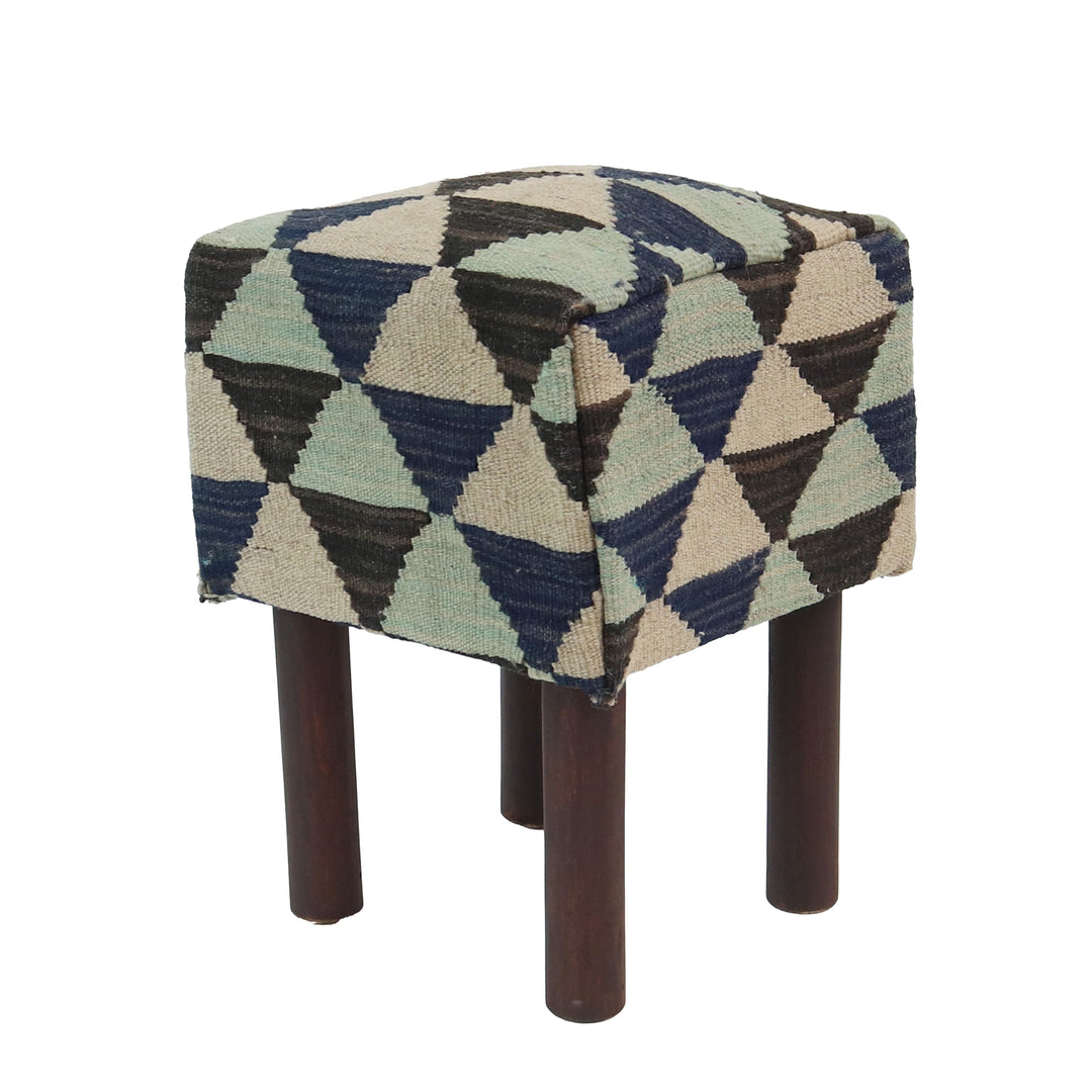 Handmade Afghani Ottoman Stool Small