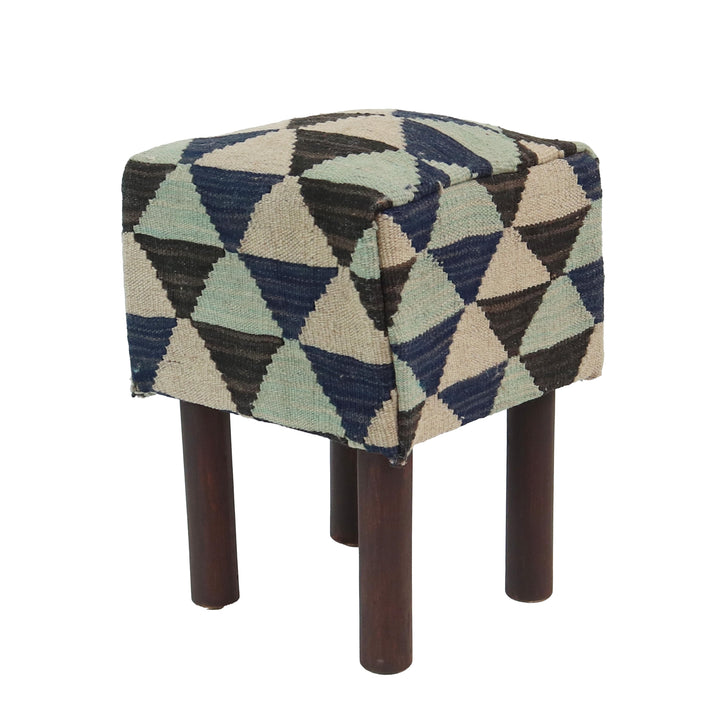 Handmade Afghani Ottoman Stool Small