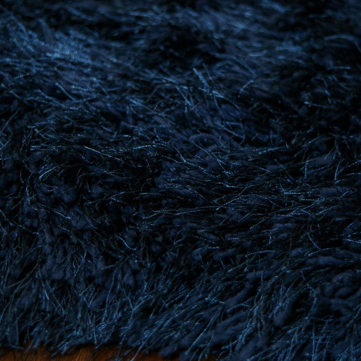 Navy Blue Shaggy Rug