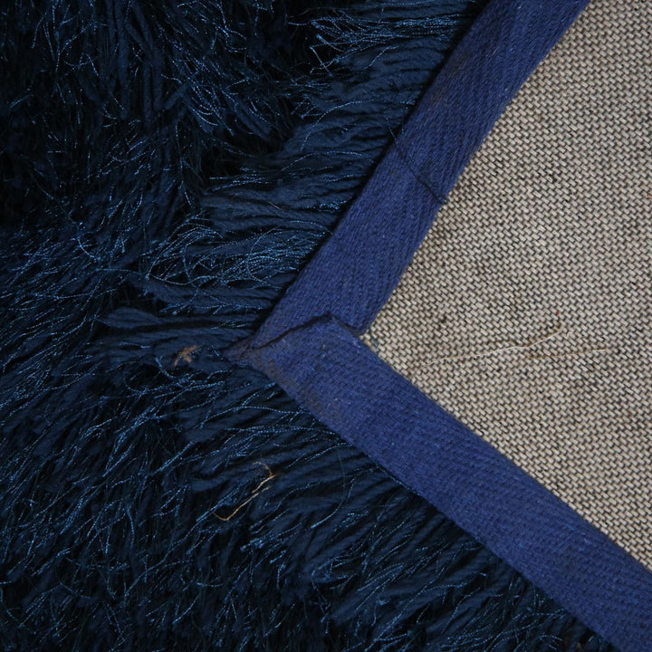Navy Blue Shaggy Rug