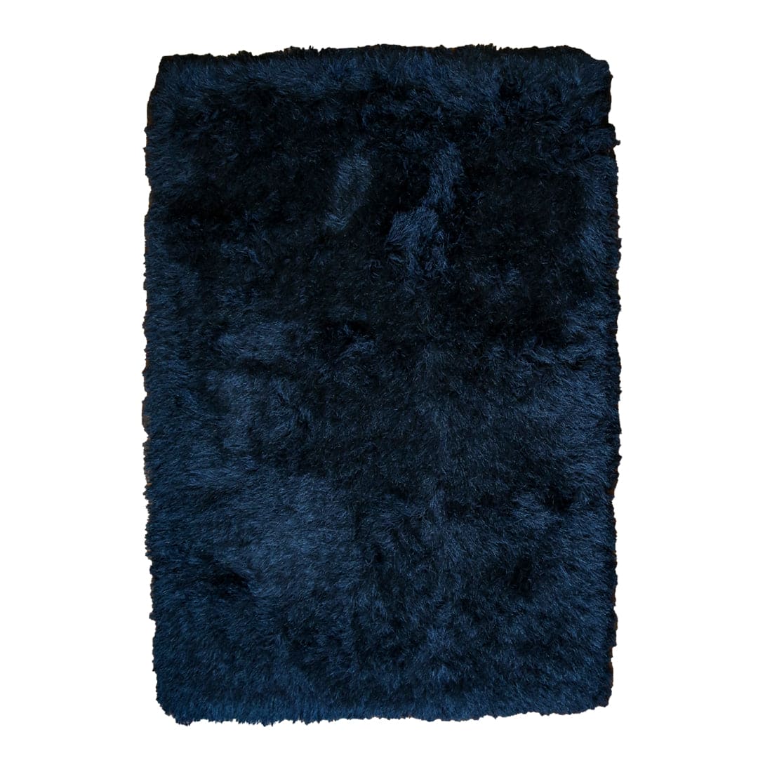 Navy Blue Shaggy Rug