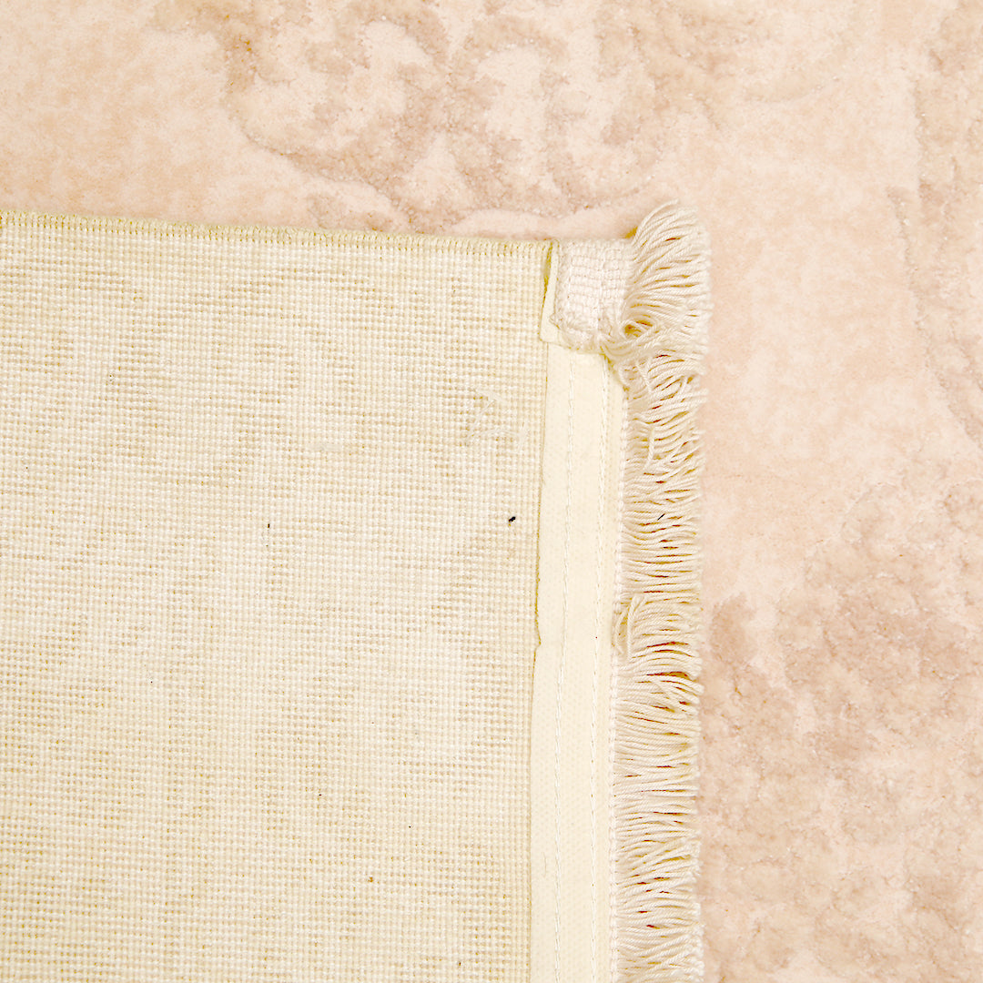 Beige Floral Turkish Rug 2.5x5 Ft