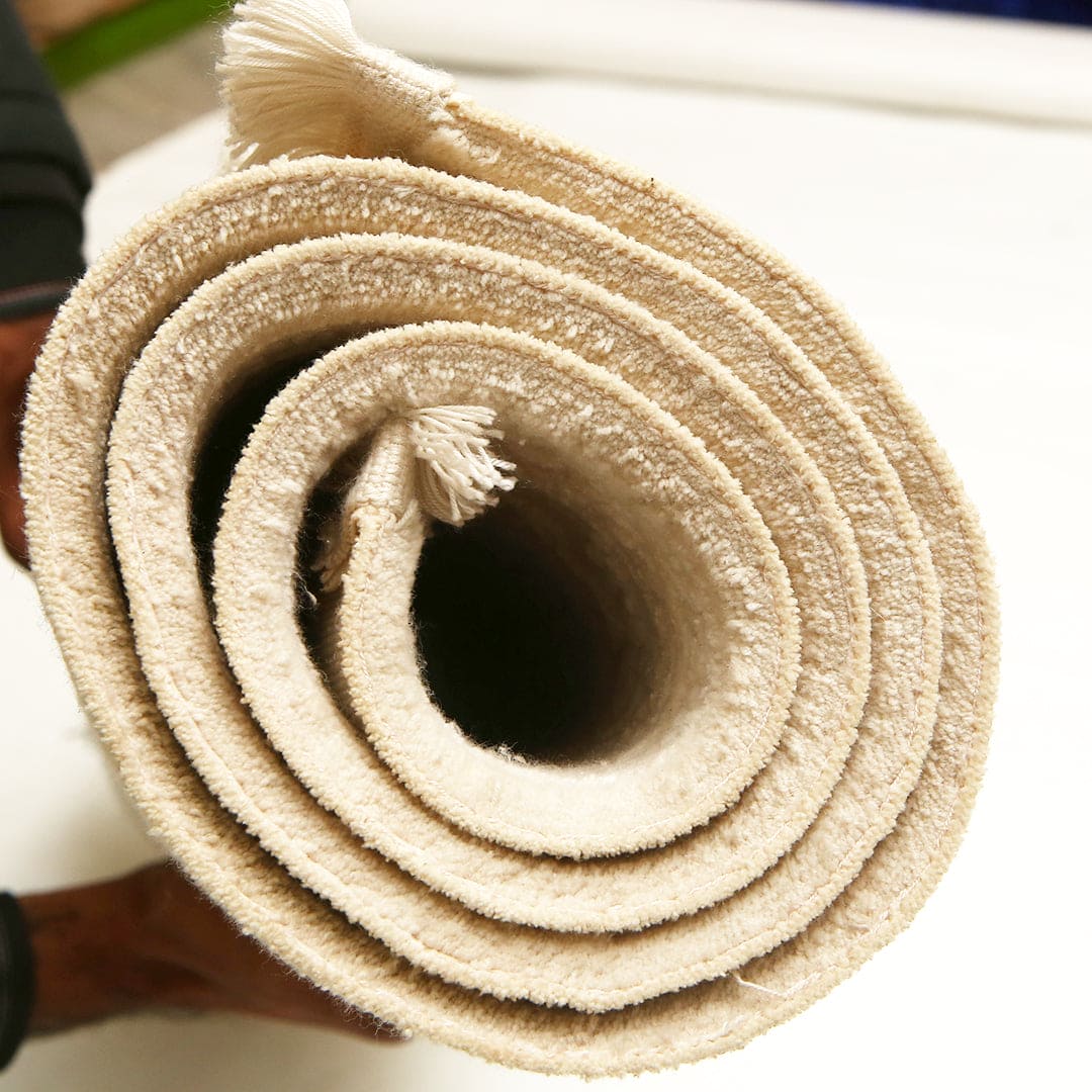 Beige Floral Turkish Rug 2.5x5 Ft