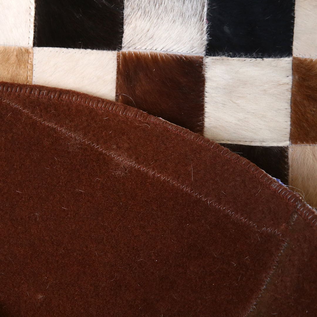 Patchwork Round Rug 3x3 FT