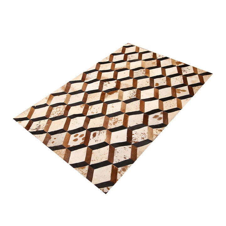 Cow Skin Patchwork Rug 3x5 ft