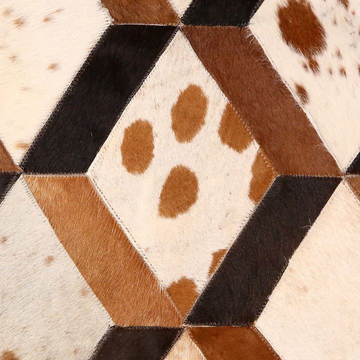 Cow Skin Patchwork Rug 3x5 ft