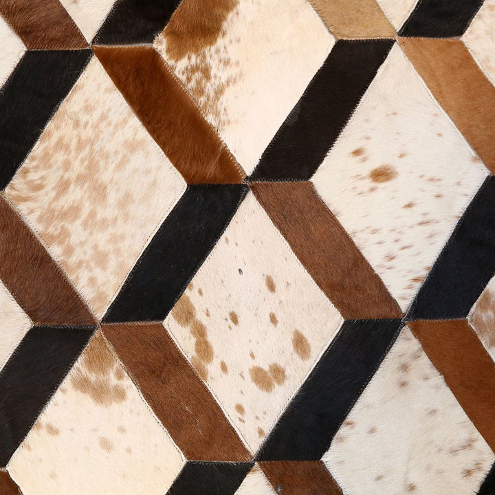 Cow Skin Patchwork Rug 3x5 ft