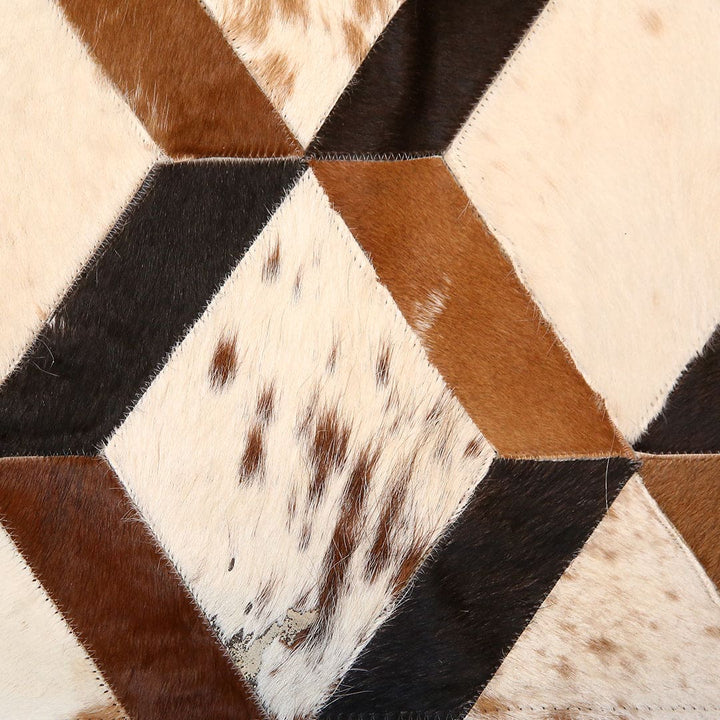Cow Skin Patchwork Rug 3x5 ft